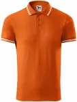 Férfi kontrasztos póló, narancssárga