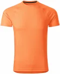 Férfi sportpóló, neon mandarin
