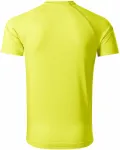 Férfi sportpóló, neon sárga
