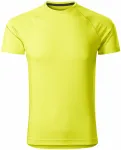 Férfi sportpóló, neon sárga