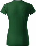 Női egyszerű póló, üveg zöld