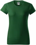 Női egyszerű póló, üveg zöld