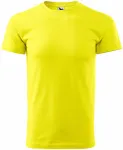 Unisex nagyobb súlyú póló, citromsárga
