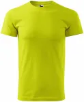 Unisex nagyobb súlyú póló, zöldcitrom